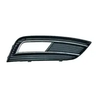 2x DIEDERICHS CHROM/SCHWARZ Blende Nebelscheinwerfer f&uuml;r AUDI A4 8K B8 ab 11.2011