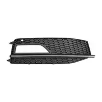 2x DIEDERICHS CHROM/SCHWARZ Blende Nebelscheinwerfer f&uuml;r AUDI A4 S4 RS4 8K B8 ab 11.2011