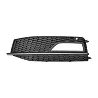 2x DIEDERICHS CHROM/SCHWARZ Blende Nebelscheinwerfer f&uuml;r AUDI A4 S4 RS4 8K B8 ab 11.2011