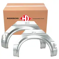 2x DIEDERICHS Seitenwand Radlaufrand Kotfl&uuml;gel Reparaturblech f&uuml;r VW Golf 2 3-T&Uuml;RER hinten