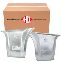 2x DIEDERICHS Seitenwand Eckblech Endblech Radlauf f&uuml;r VW Golf 2 bis 12.1989 hinten