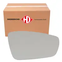 DIEDERICHS Heated Convex Exterior Mirror for VW Polo 5, 6R, 6C, and UP! (Right Side)