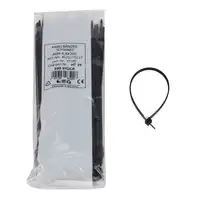 100x DRESSELHAUS Kabelbinder Befestigungsverbinder SCHWARZ 4,8x200mm