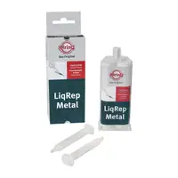 9x 50ml ELRING B53.810 LiqRep Metal Metall-Klebstoff Epoxy-Klebstoff GRAU -30&deg;C bis +120&deg;C