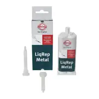 9x 50ml ELRING B53.810 LiqRep Metal Metall-Klebstoff Epoxy-Klebstoff GRAU -30&deg;C bis +120&deg;C