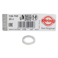 25x ELRING 726.760 Oil Drain Plug Gasket for AUDI, HYUNDAI, and KIA