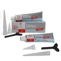 2 x 70 ml ELRING 036.163 DIRKO-HT GRAY Special Silicone Sealant