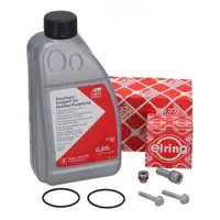 ELRING &Ouml;lwechsel Dichtungssatz + febi 101172 850mL &Ouml;l f&uuml;r VAG Haldex-Kupplung Gen 5