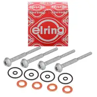 4x ELRING Dichtungssatz Einspritzd&uuml;se + Schrauben f&uuml;r VW Golf 6 Passat B7 Tiguan 2.0 TDI