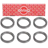 6x ELRING Dichtring Abgaskr&uuml;mmer f&uuml;r BMW E81-88 E90-93 E60 E61 X1 X3 N52 N53 18407530606