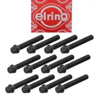 12x ELRING 039.020 Pleuelschraube M8x1x50 f&uuml;r AUDI A4 B9 A5 A6 C8 A7 A8 Q5 Q7 Q8 057105425