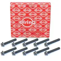 10x ELRING Schraube Kurbelwellenlager M11x1,5x62 für MERCEDES-BENZ 6010110371