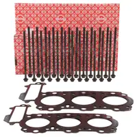 2x ELRING Zylinderkopfdichtung + Schrauben Satz f&uuml;r PORSCHE Boxster (986 987) S 3.2