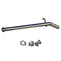 ERNST Abgasrohr Auspuffrohr + Anbausatz f&uuml;r RENAULT Twingo 2 1.2 / 16V 58/75/76 PS mitte