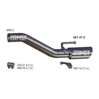 ERNST 061476 Abgasrohr Endrohr f&uuml;r OPEL Astra J / GTC 1.4 Turbo / LPG bis 12.2015 hinten