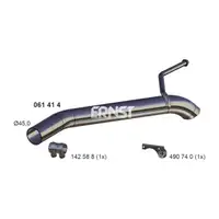 ERNST 061414 Abgasrohr Endrohr f&uuml;r OPEL Astra J / GTC 1.4 87/100 PS hinten 13329582