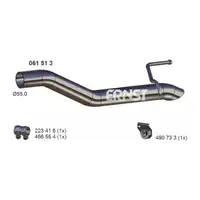 ERNST 061513 Abgasrohr Endrohr f&uuml;r OPEL Zafira Tourer C 1.4 1.8 115-140 PS hinten 13343372