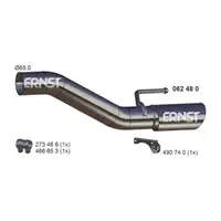 ERNST 062480 Abgasrohr Auspuffrohr Endrohr f&uuml;r OPEL Astra J / GTC 2.0 CDTI hinten 13329591