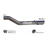 ERNST 062503 Abgasrohr Auspuffrohr Endrohr f&uuml;r OPEL Astra J Caravan 1.6/2.0 CDTI hinten