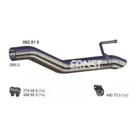 ERNST 062510 Abgasrohr Endrohr f&uuml;r OPEL Zafira Tourer C 2.0 CDTI hinten 13363662