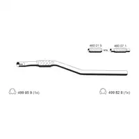 ERNST 012539 Abgasrohr f&uuml;r OPEL Corsa C 1.3 CDTI 70 PS Z13DT bis 10.2006 vorne 24461373