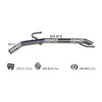 ERNST 013475 Abgasrohr Auspuffrohr f&uuml;r OPEL Adam (M13) 1.2 69 PS hinten 863011 / 13352130