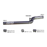 ERNST 140485 Abgasrohr Auspuffrohr f&uuml;r VW Caddy 3 4 1.9/2.0 TDI 4motion mitte 2K0253201D