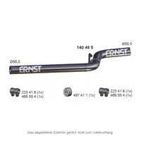 ERNST 140485 Exhaust Pipe for VW Caddy 3 4 1.9/2.0 TDI 4Motion (center) 2K0253201D