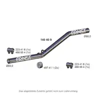 ERNST 140409 Abgasrohr Auspuffrohr f&uuml;r VW Caddy 3 4 / Alltrack 1.6/1.9/2.0 TDI mitte