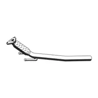 ERNST 140423 Abgasrohr Auspuffrohr f&uuml;r VW Golf 5 Caddy 3 2.0 SDI 70/775 PS vorne