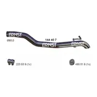 ERNST 144407 Abgasrohr Endrohr f&uuml;r VW Passat B8 Arteon SKODA Superb 3 1.6/2.0 TDI hinten