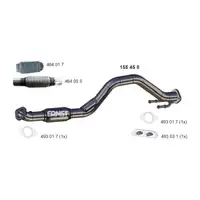 ERNST 155458 Abgasrohr f&uuml;r VW Golf 5 6 A3 8P Leon 1P Octavia 2 Superb 2 1.4 TSI vorne