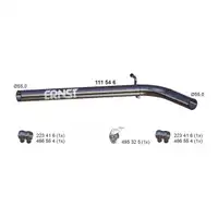 ERNST 111546 Abgasrohr f&uuml;r VW Polo 4 5 AUDI A1 8X Ibiza 3 Fabia 1 2 1.4/1.8 GTI mitte