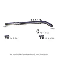 ERNST 113410 Abgasrohr Auspuffrohr Hosenrohr f&uuml;r VW Fox 1.4 75 PS BKR 2005-2009 mitte