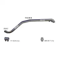 ERNST 114448 Abgasrohr Endrohr f&uuml;r VW Up SEAT Mii SKODA Citigo 1.0 60/75 PS hinten