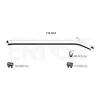 ERNST 114400 Abgasrohr f&uuml;r VW Polo 4 5 Fox SEAT Ibiza 3 4 SKODA Fabia 1 2 1.2 6Q0253201C