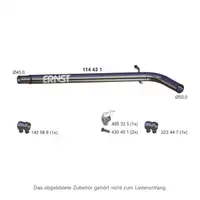 ERNST 114431 Abgasrohr f&uuml;r SKODA Fabia 2 1.6 105 PS CFNA ab 06.2010 mitte 6RU253201A