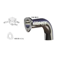 ERNST 116503 Abgasrohr Endrohr f&uuml;r VW Transporter Bulli T3 1.9 2.1/Cat/i hinten 025251185C