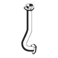 ERNST 116510 Abgasrohr f&uuml;r VW TRANSPORTER BULLI T3 1.9 2.1 vorne 025251147BC