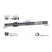 ERNST 133470 Abgasrohr f&uuml;r VW Golf 3 Passat B3/B4 Vento 1.6/1.9D mitte 357253203D