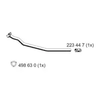 ERNST 243445 Abgasrohr f&uuml;r VW Passat B5 AUDI A4 B5 1.9 TDI 75/90 PS vorne 8D0253301P