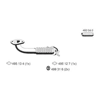 ERNST 344418 Abgasrohr Auspuffrohr f&uuml;r FORD Mondeo 3 Mk3 1.8/2.0 16V/SCi ab 11.2000 vorne