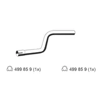 ERNST 344531 Abgasrohr Endrohr f&uuml;r FORD Mondeo 3 MK3 Turnier 1.8 16V ab 11.2000 hinten
