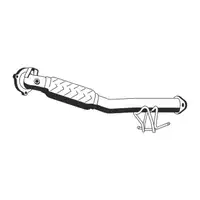 ERNST 309400 Exhaust Pipe for FORD Kuga 1 MK1 2.5 4x4 200 hp (front) 1845393