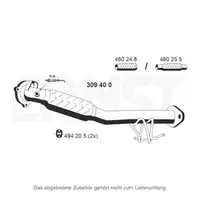 ERNST 309400 Exhaust Pipe for FORD Kuga 1 MK1 2.5 4x4 200 hp (front) 1845393