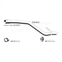ERNST 314442 Abgasrohr Endrohr f&uuml;r FORD Focus 2 C-Max DM2 2.0 145 PS bis 01.2007 hinten