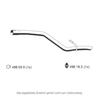 ERNST 314459 Abgasrohr Endrohr f&uuml;r FORD Focus 2 MK2 2.0 145 PS bis 01.2007 hinten