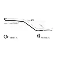 ERNST 314473 Exhaust Pipe Tailpipe for FORD FOCUS 2 MK2 1.6/1.8 TDCi 90-115 hp (rear)