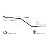 ERNST 314503 Exhaust Pipe Tailpipe for FORD Focus 2 Station Wagon 2.0 TDCi 110/133/136 hp (rear)