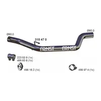 ERNST 315470 Abgasrohr Auspuffrohr f&uuml;r FORD Focus 3 C-Max 2 2.0 TDCi / ST 115-185 PS mitte